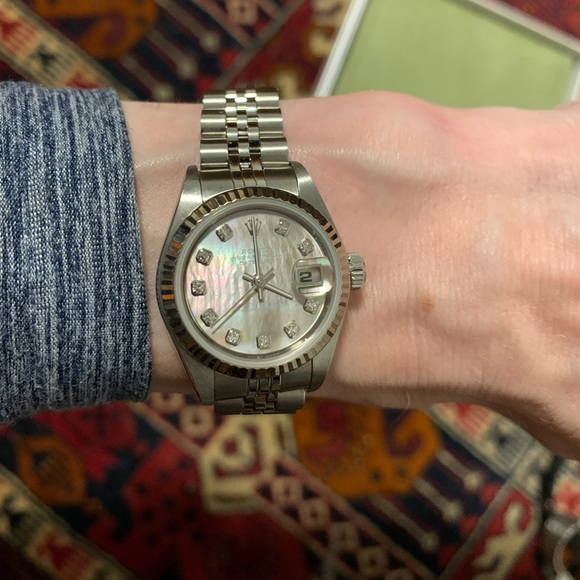 🟥SOLD🟥Rolex DateJust Grey MOP Diamond Markers 26mm - Picture 4 of 14